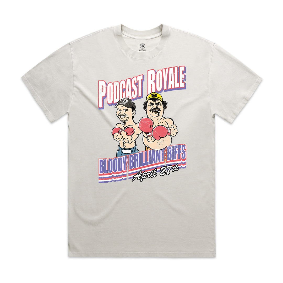 Poddy Royale Heavy Faded Tee (Bone)